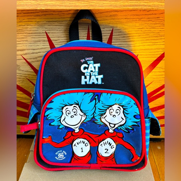 Vintage 2003 The Cat in the Ha Movie: Thing 1 & Thing 2 Mini Backpack - Picture 1 of 14
